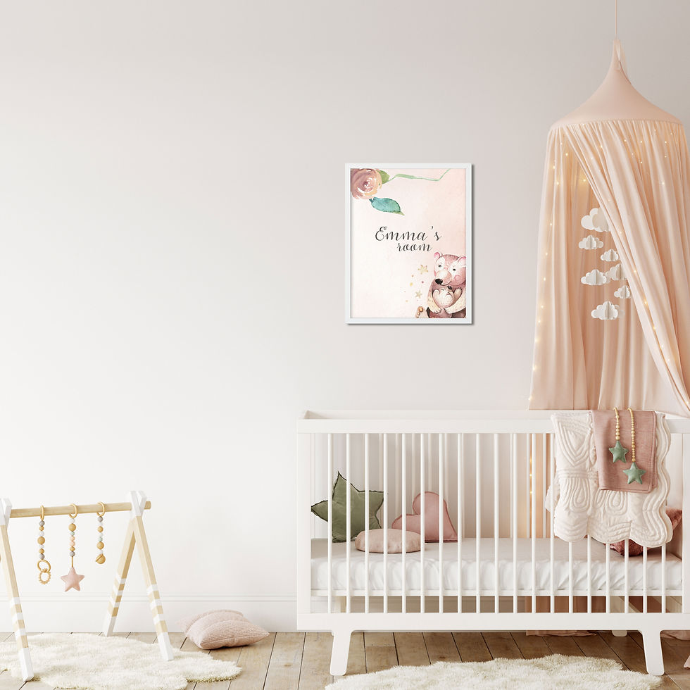 Thumbnail: Personalized Kids Wall Art Design 1