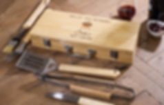 Personalized Retirement BBQ Set – Custom Engraved Grill Master Tool Set