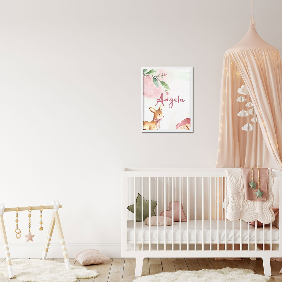 Thumbnail: Personalized Kids Wall Art Design 5