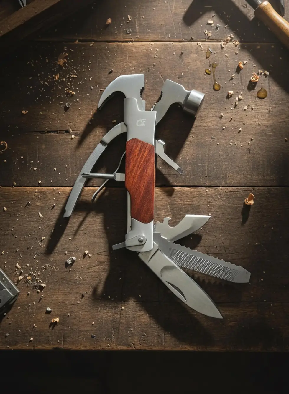 Miniature : Outil multifonction en bois personnalisé – Le cadeau idéal pour la fête des pères