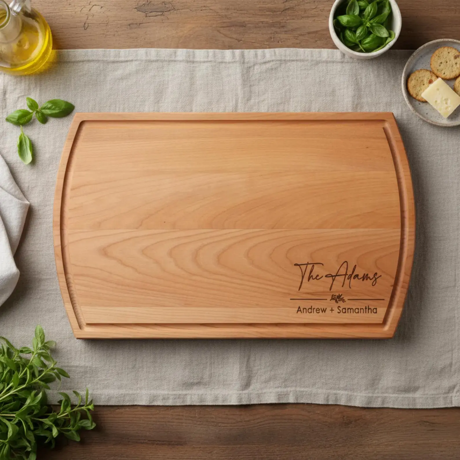 Planches à découper personnalisées – Bois de Noyer, Cerisier ou Acacia de qualité supérieure