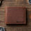 Thumbnail: Personalized Leather Wallet  - Handwriting Gift for Him, Dad, Boyfriend