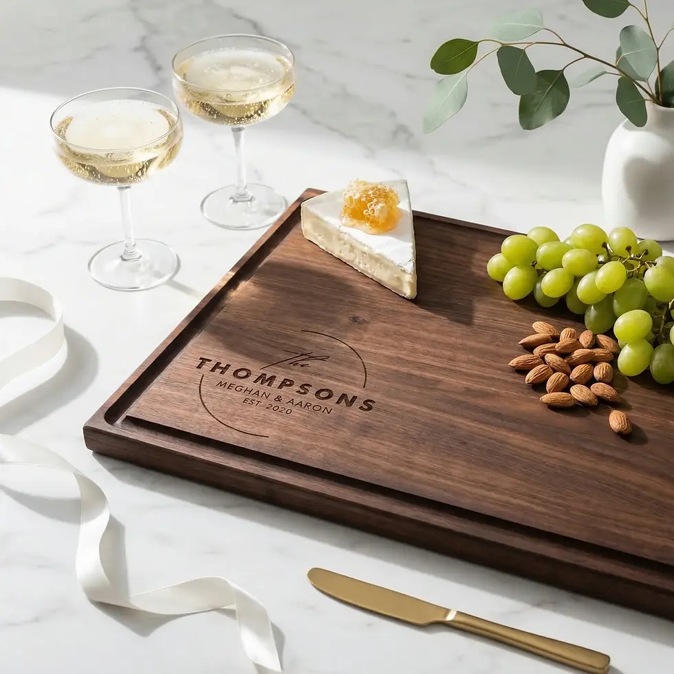 Thumbnail: Custom Cutting Board for Couples | Personalized Wedding & Housewarming Gift