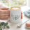 Miniature : Personalized white 11oz mug featuring custom name Lorena and watercolor eucalyptus leaves.