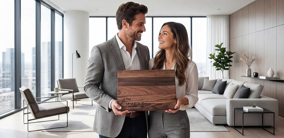 Thumbnail: Personalized Wedding Cutting Board | Custom Engagement Gift