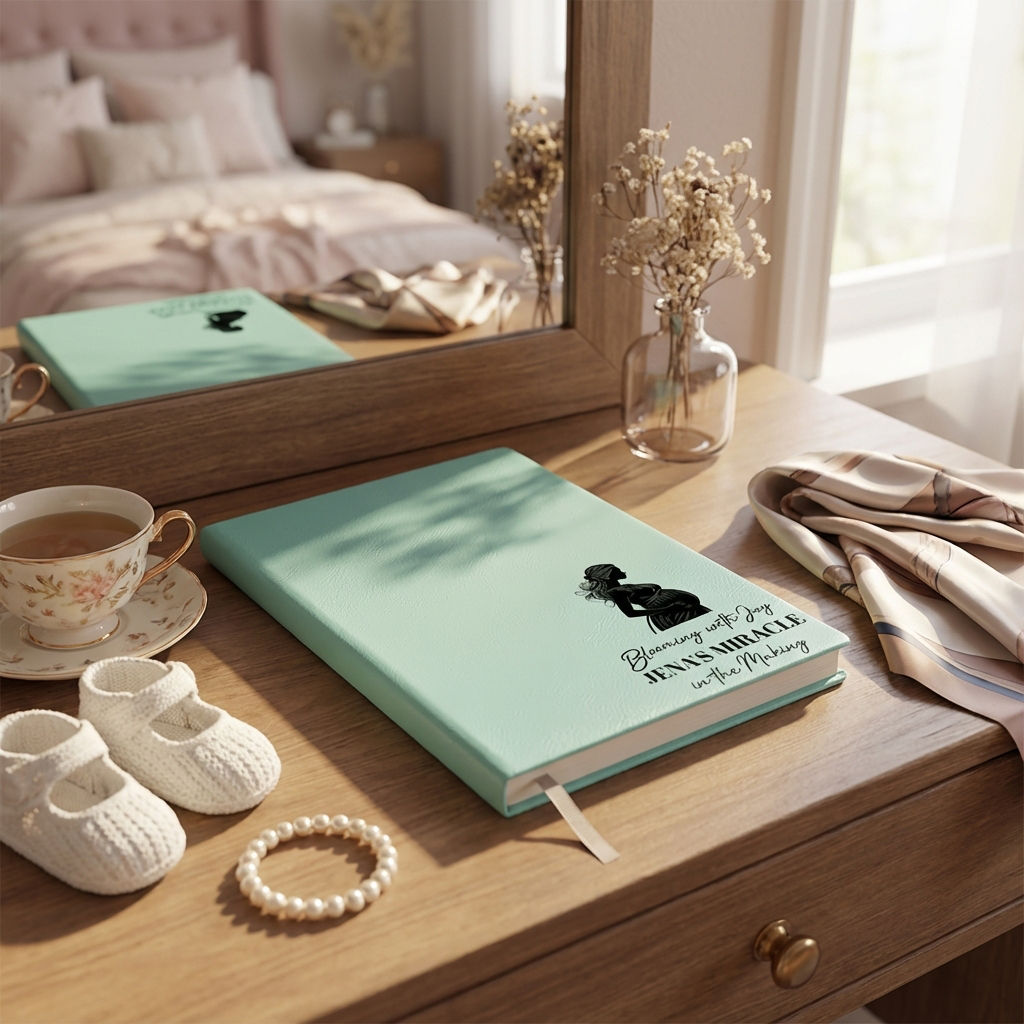 Personalized Pregnancy Journal – Custom Engraved Notebook for Expecting Moms