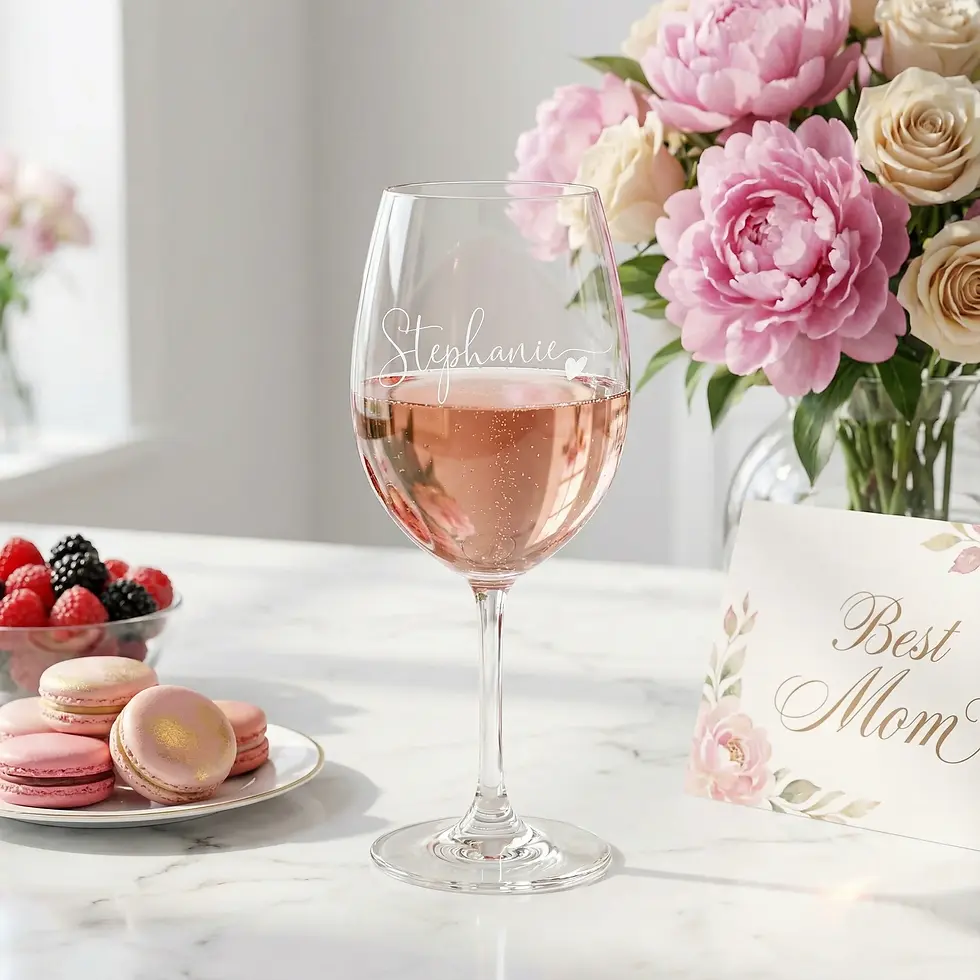Thumbnail: Personalized Wine Glass – A Thoughtful Gift for Mom