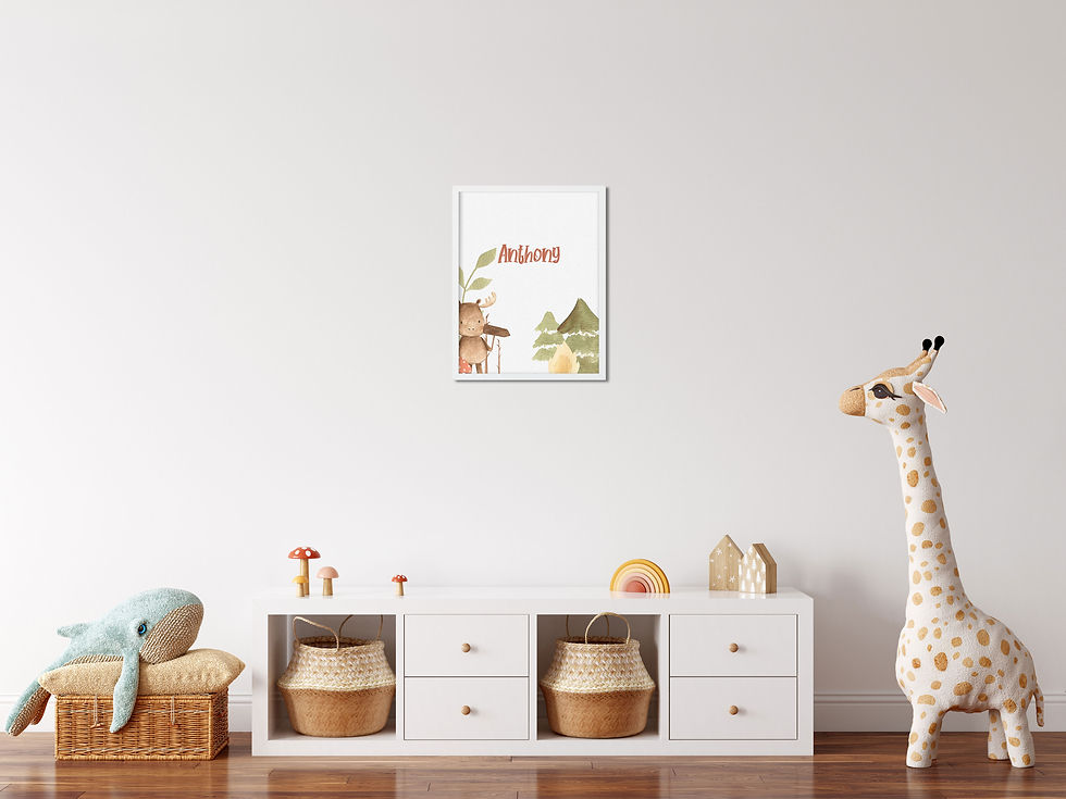 Thumbnail: Personalized Kids Wall Art Design 19