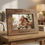 Miniature : Heartfelt Nonna gift: personalized solid walnut picture holder with grandchildren portrait.