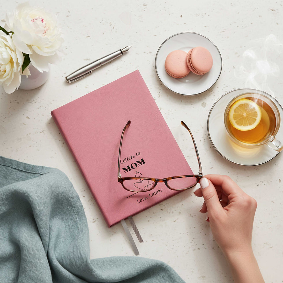 Thumbnail: Personalized Mom Grief Journal – Custom Leatherette Memorial Notebook