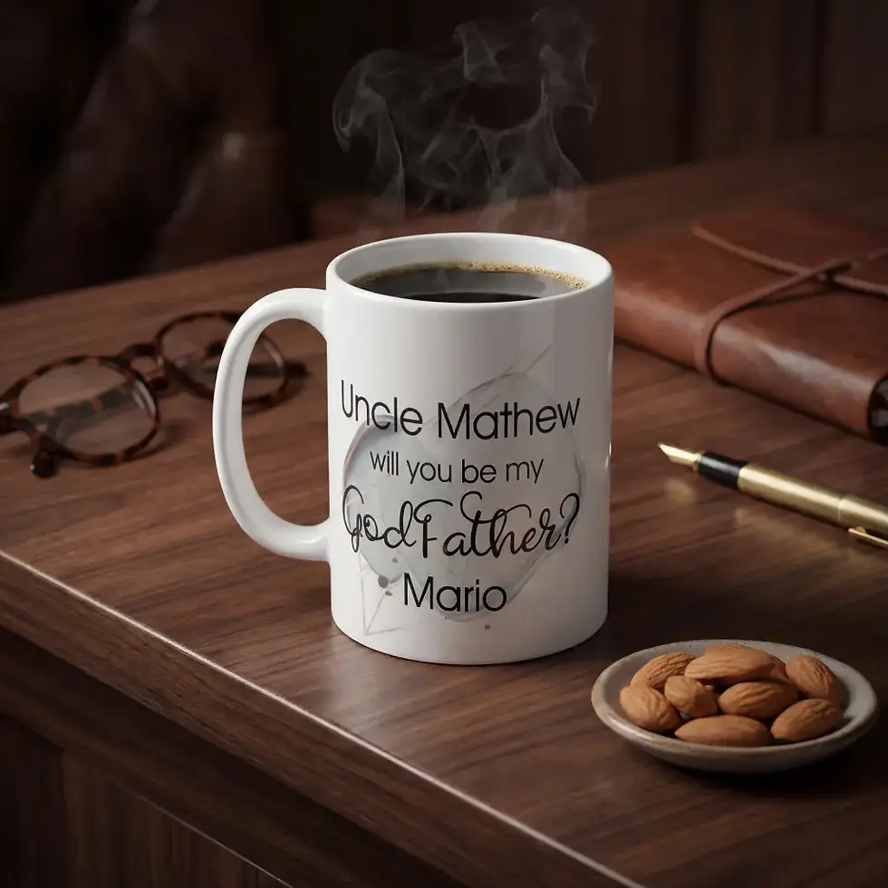 Thumbnail: Personalized Godfather Proposal Mug | Uncle Gift for Baptism