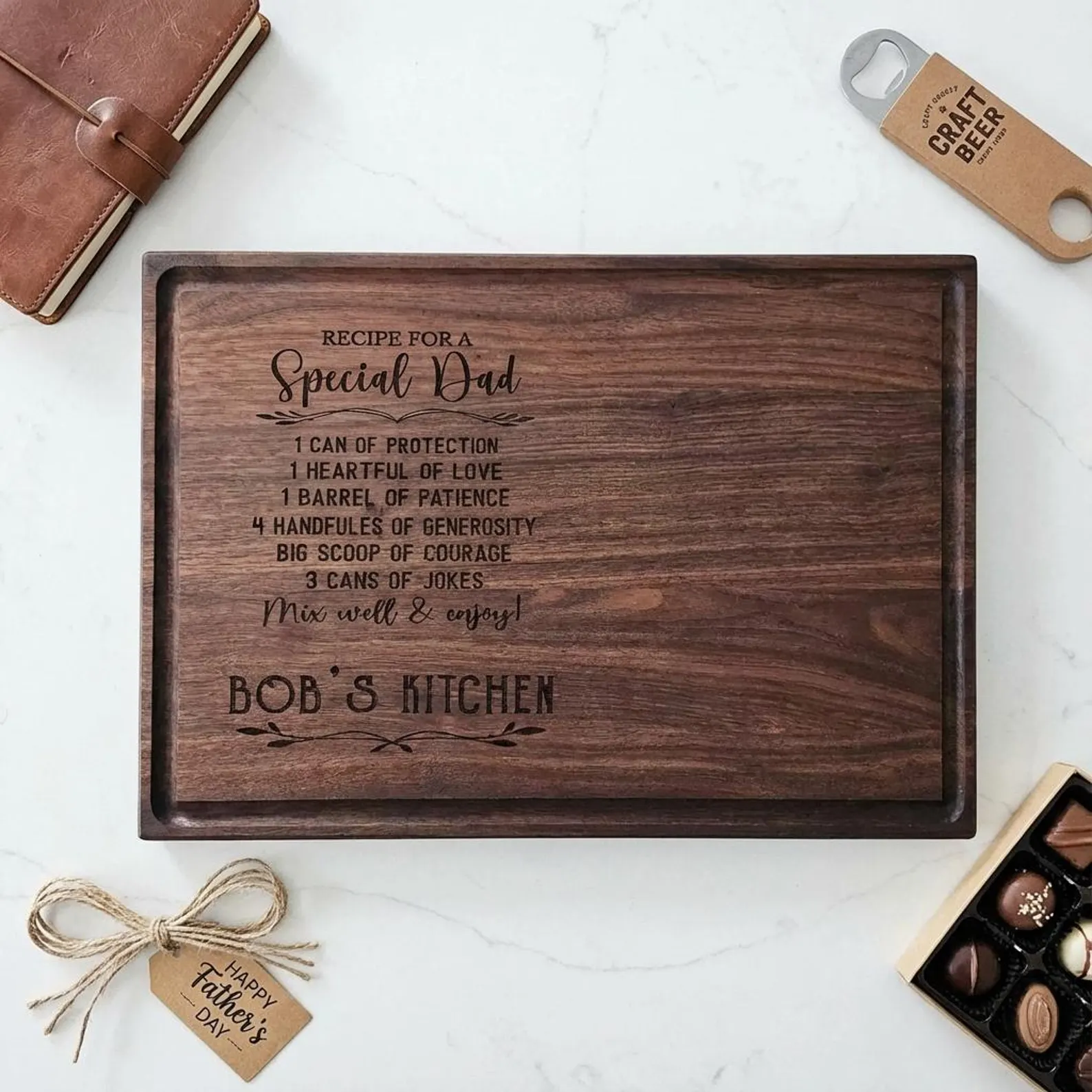 Personalized Walnut ctting board