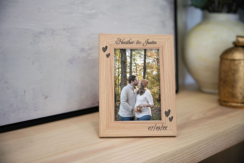 Thumbnail: Personalized Baby Picture Frames - Engraved Newborn Keepsake Frames