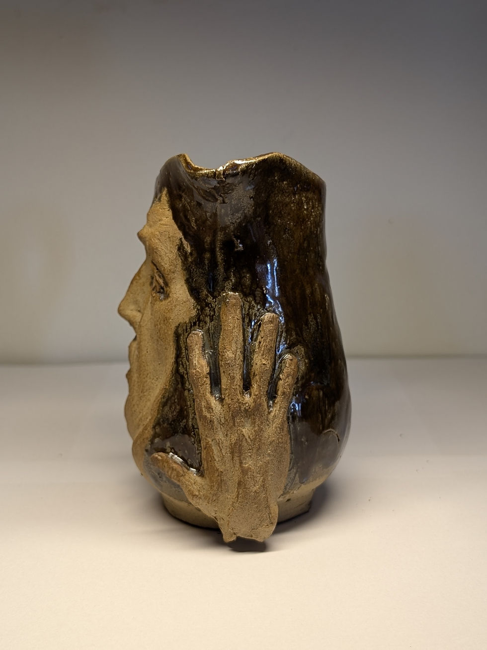 Thumbnail: Touch of Tears, Unique Face Jug Vessel - Adam Rush