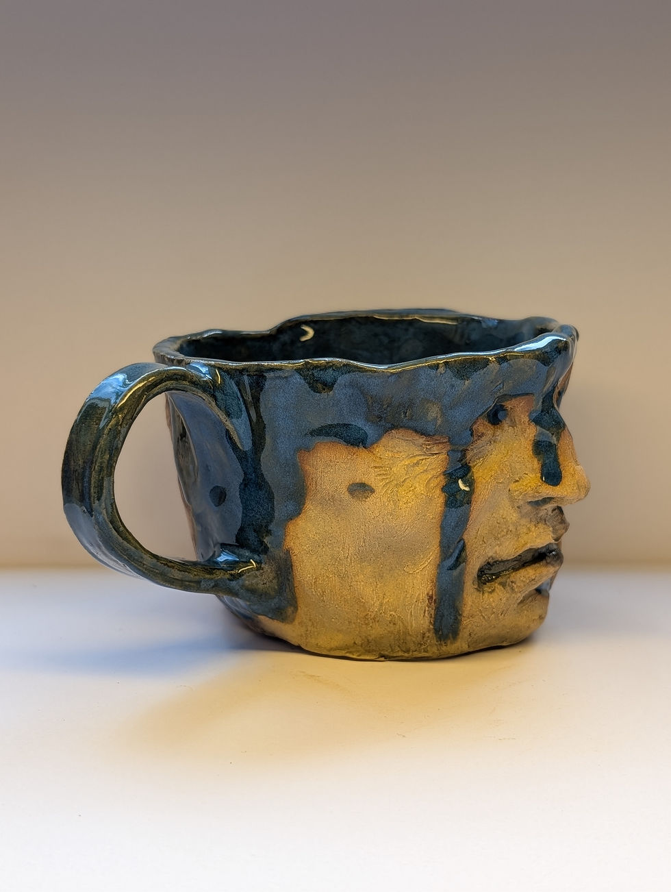 Thumbnail: Blue Bill (Handmade) Mug by Adam Rush