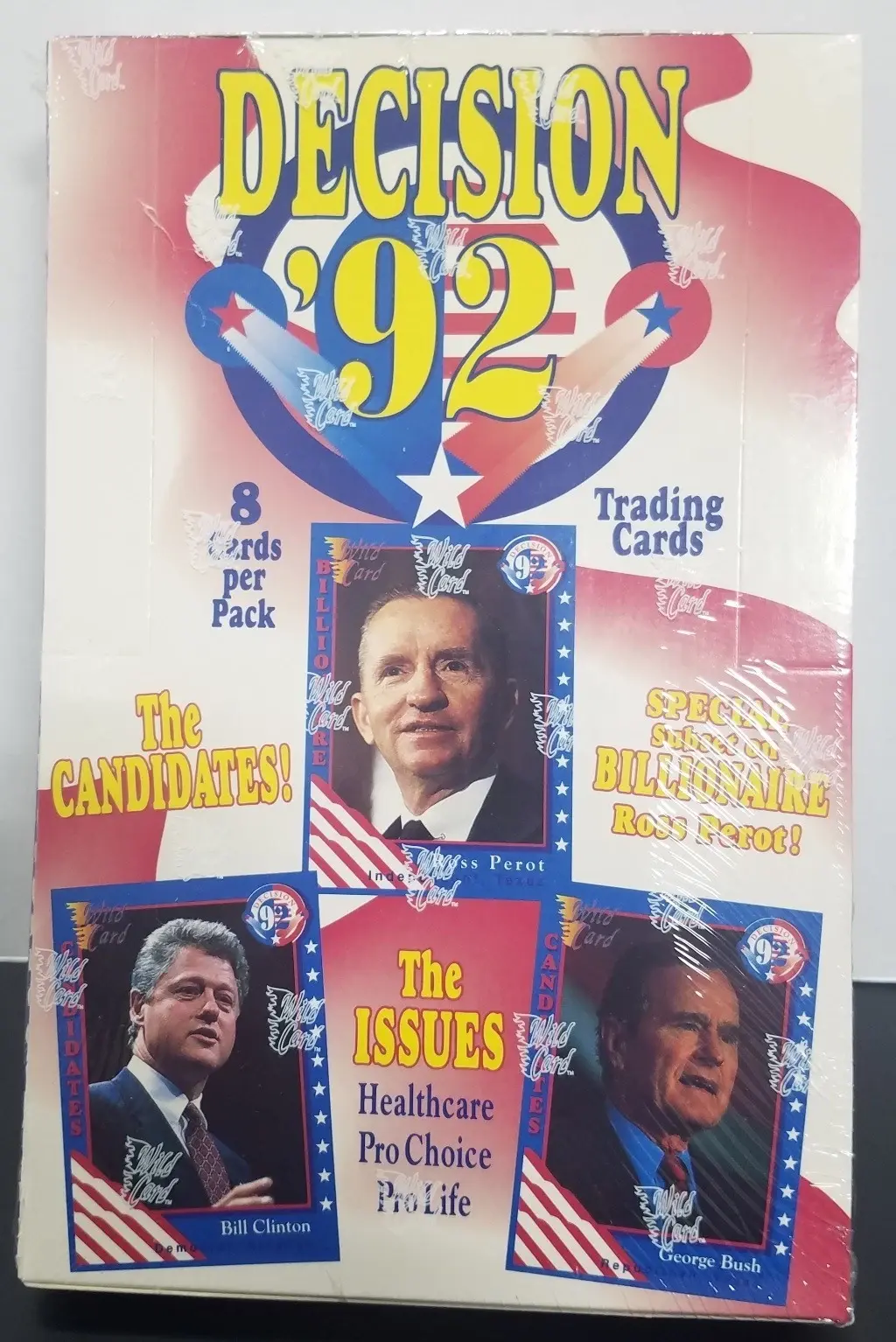 1992 Wild Card Decision '92 presidents factory sealed box Look For Magic 1000