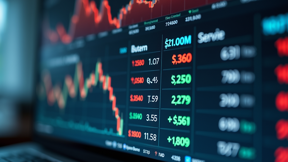 High angle view of a digital currency exchange platform
