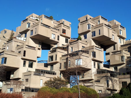 Habitat 67 suivant l'exposition universelle à Montréal