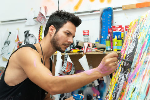 Portrait of pop artist Yuvi