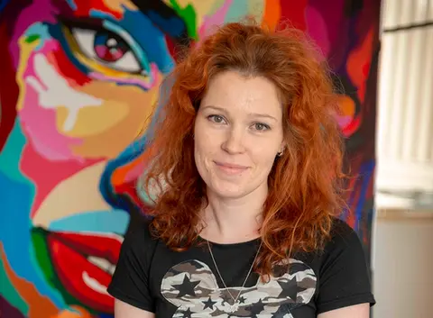 Portrait of pop artist Asya Simon
