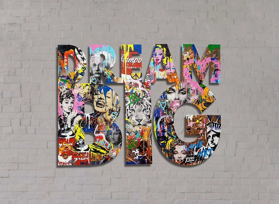 Pop art wall sculpture by Yuvi