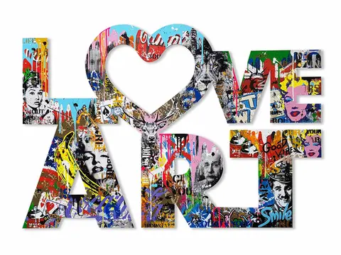 Pop art wall sculpture by Yuvi