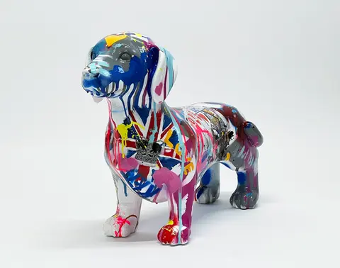 Dog Pop Art Sculpture by Yuvi