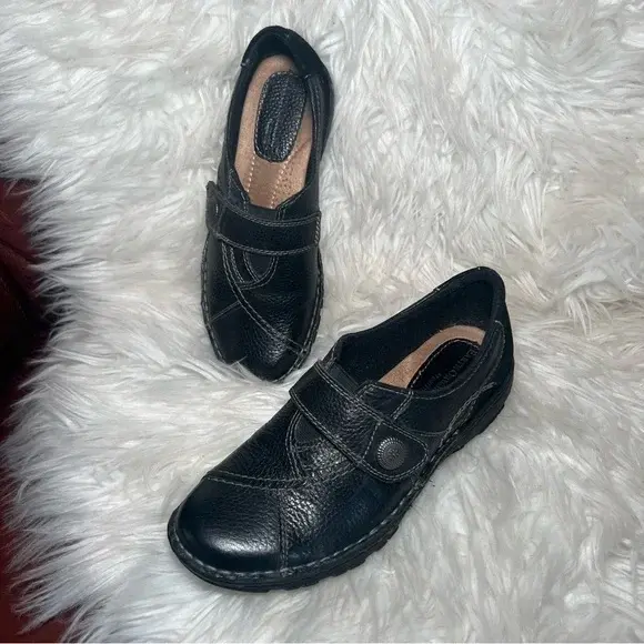 Women's Size 7 Earth Origins by Earth Black Leather Upper Shoes