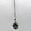 Thumbnail: 18" Vintage Clyde Duneier Sterling Silver Blue Topaz Pendant Necklace