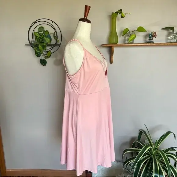 Thumbnail: Women's Size 0XL New Without Tags Shein Curve Cross Chest Stretchy Dress