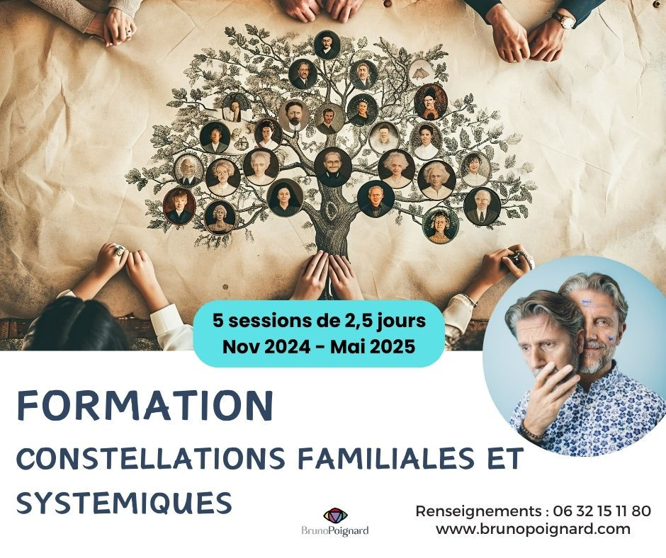 Pré-inscription, Formation aux "constellations familiales", 5 sessions de 2,5 jours