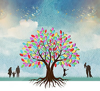 Picto qui dirige vers la partie Constellations familiales et syst émiques