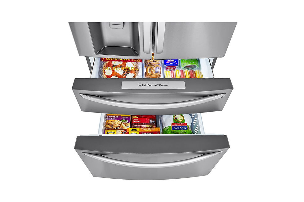Thumbnail: LG 30 cu. ft. Full-Convert Drawer French Door Refrigerator LRMDS3006S