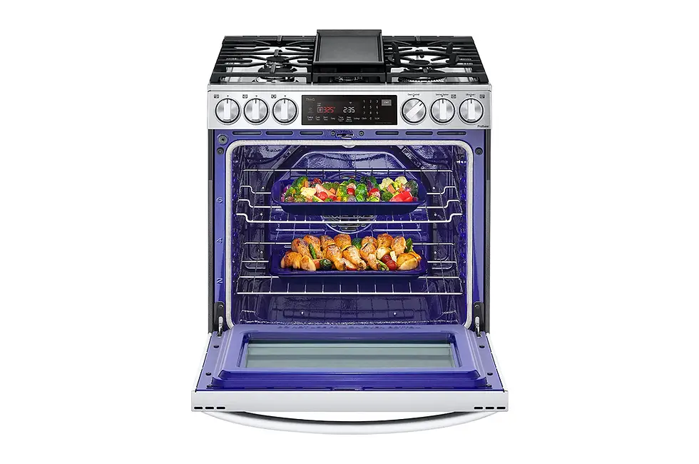 Thumbnail: LG 6.3 cu. ft. Smart Slide-In Gas Range with ProBake Convection LSGL6337F