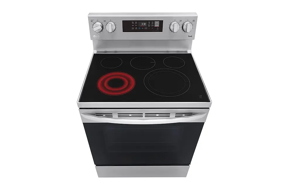 Thumbnail: LG 30 in. 6.3 cu. ft. Smart Wi-Fi Enabled Fan Convection Electric Range Oven wit