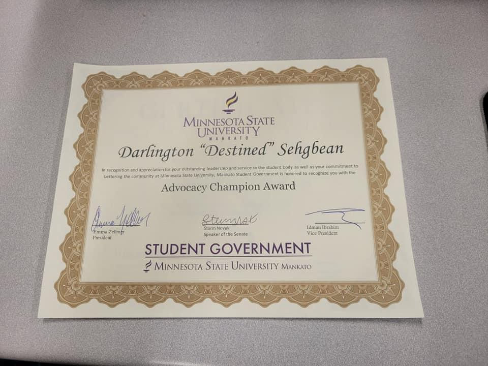 Advocacy Champion Award