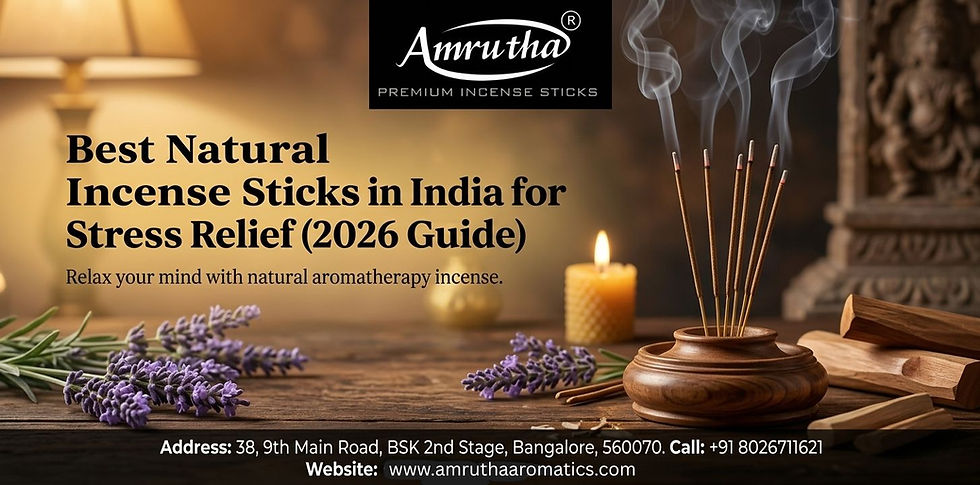 Best Natural Incense Sticks in India for Stress Relief (2026 Guide)