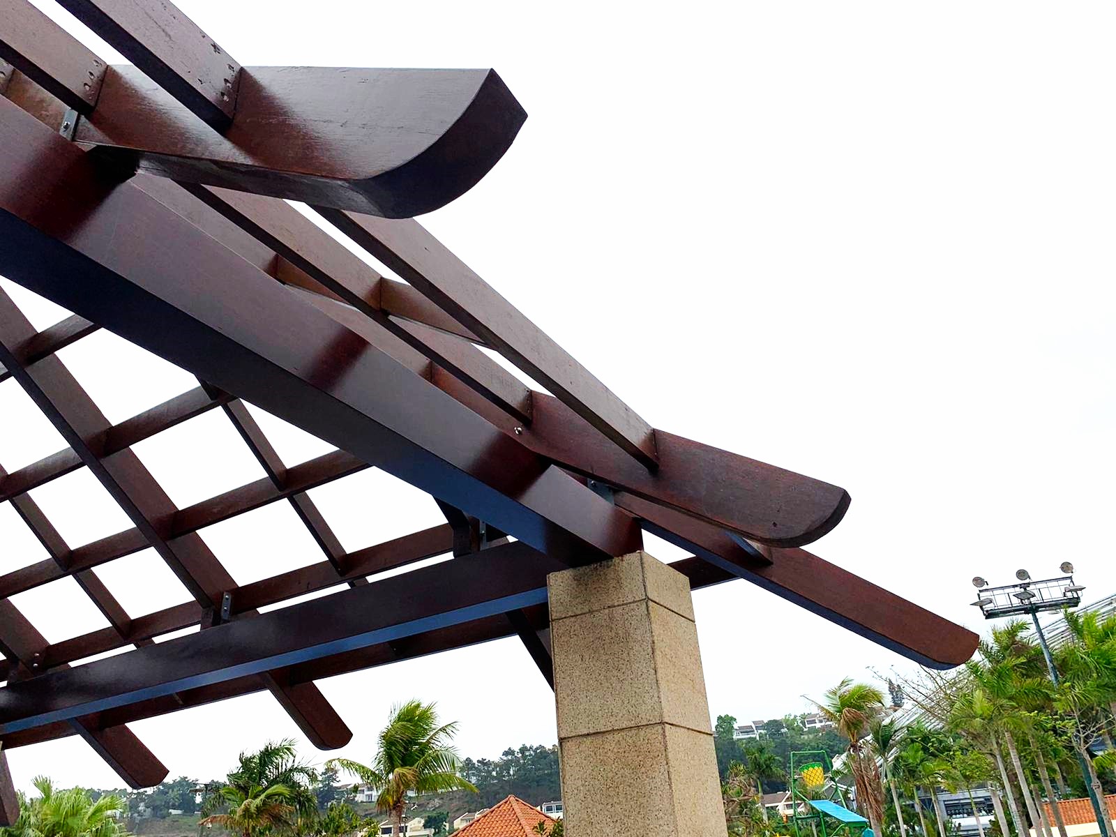 Discovery bay, Merbau wood, pergola, outdoor wood
