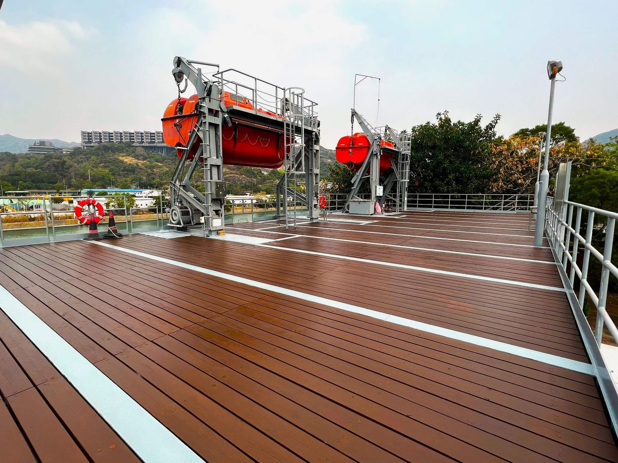 wood deck, walkway deck, fir, SPF, douglas fir, marine timber