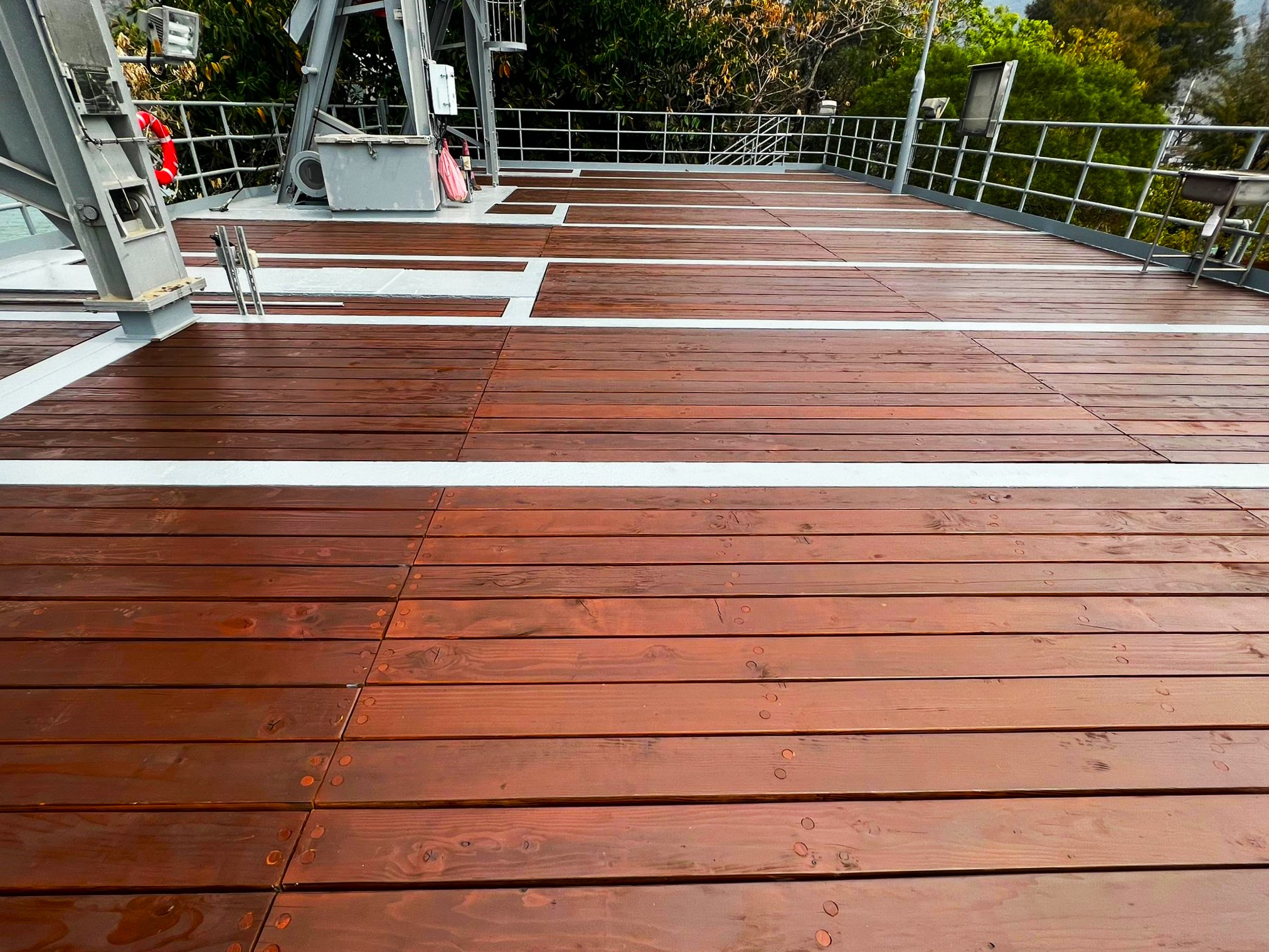 wood deck, walkway deck, fir, SPF, douglas fir, marine timber