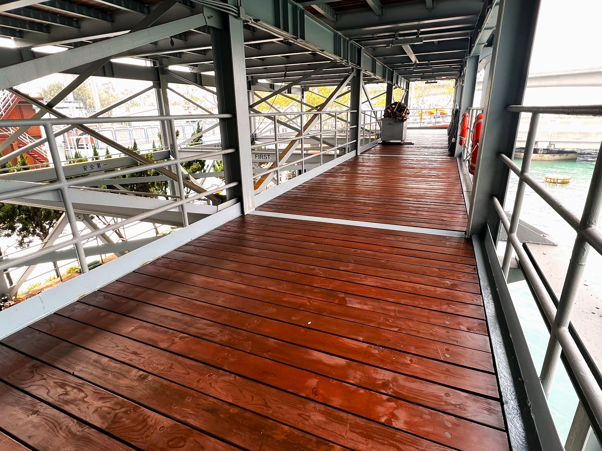 wood deck, walkway deck, fir, SPF, douglas fir, marine timber