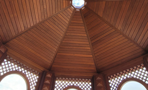 wood pergola