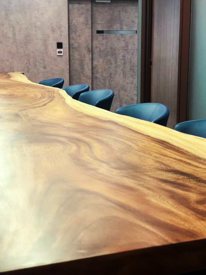 South American walnut, slab, coffee table, communal table