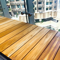 balcony deck teak