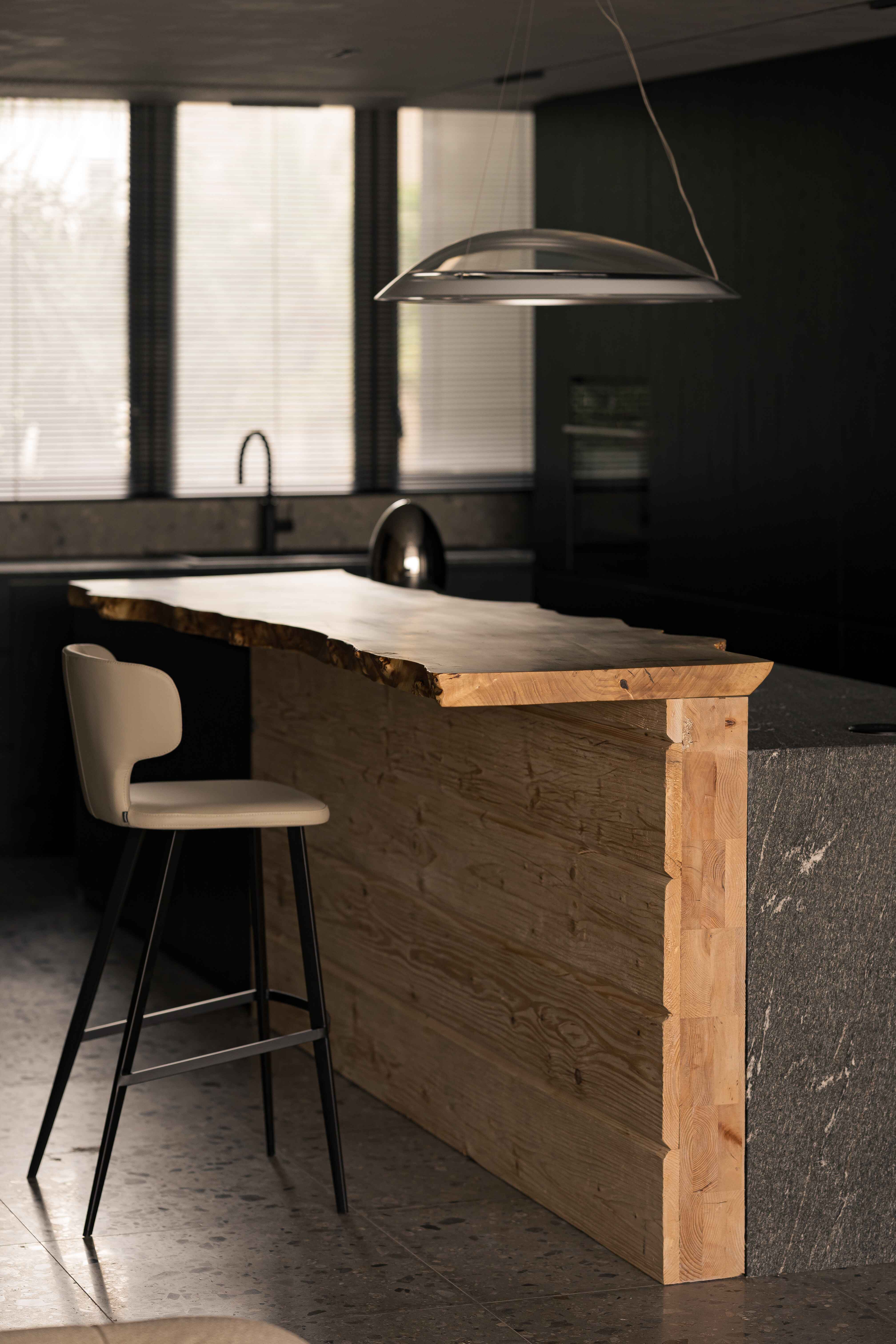 Custom wood bar table