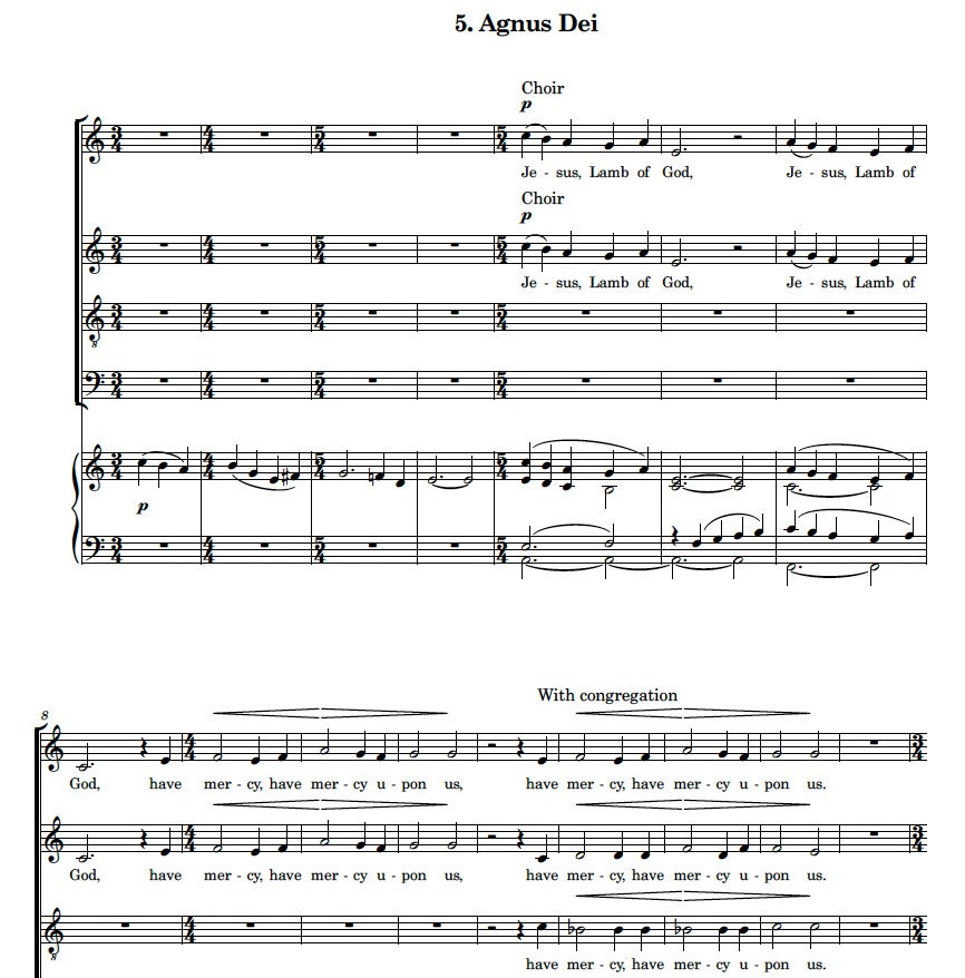 Thumbnail: St Nicholas Mass - choral score and congregational part