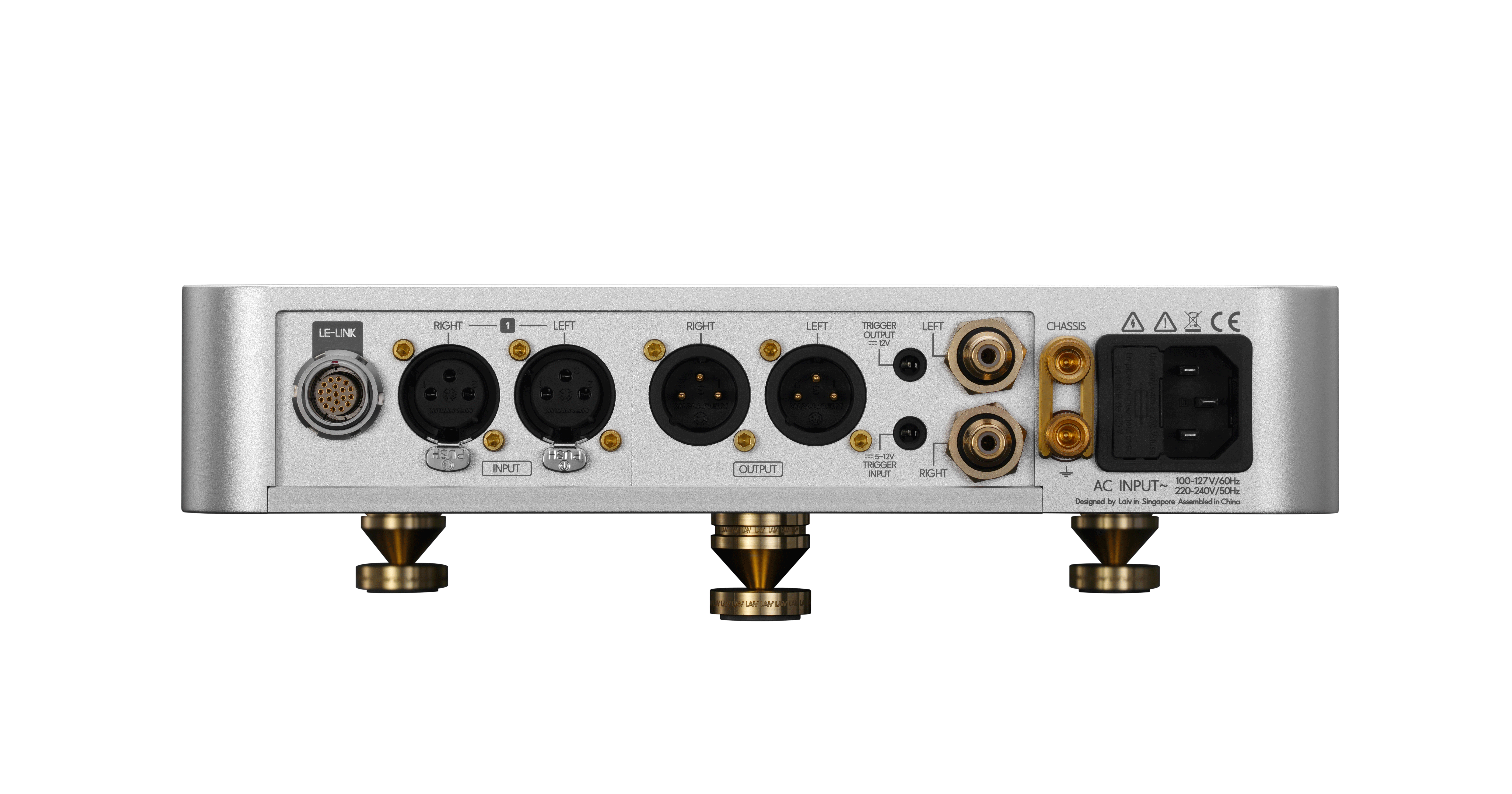 LAiV HARMONY HP2A 銀色機身背面與 LE-LINK 擴充介面