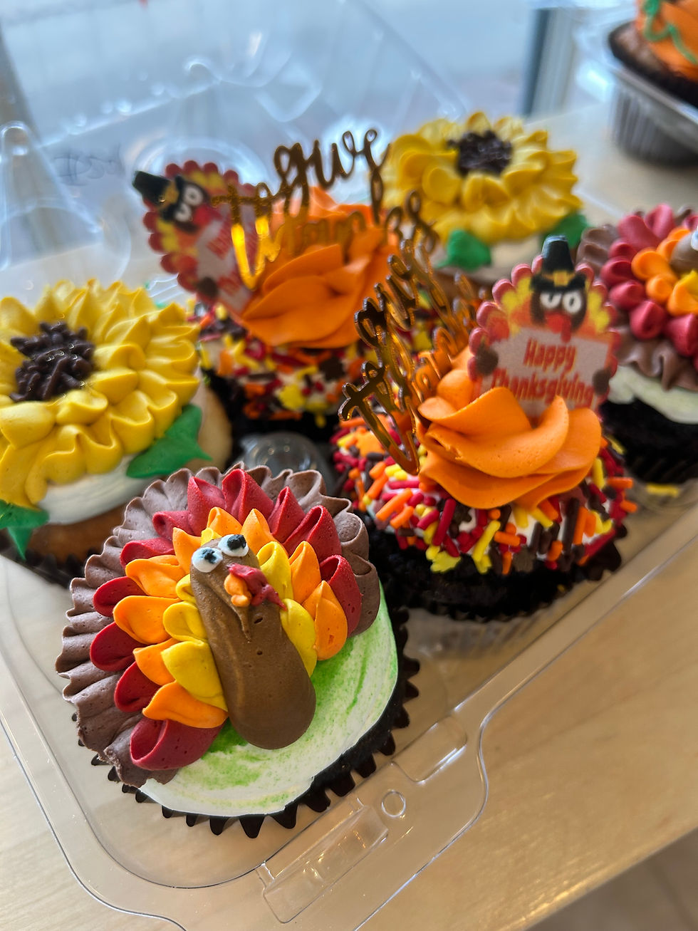 Turkey Thanksgiving Cupcakes