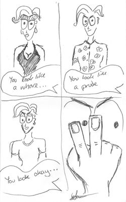 The dangers of clothing...