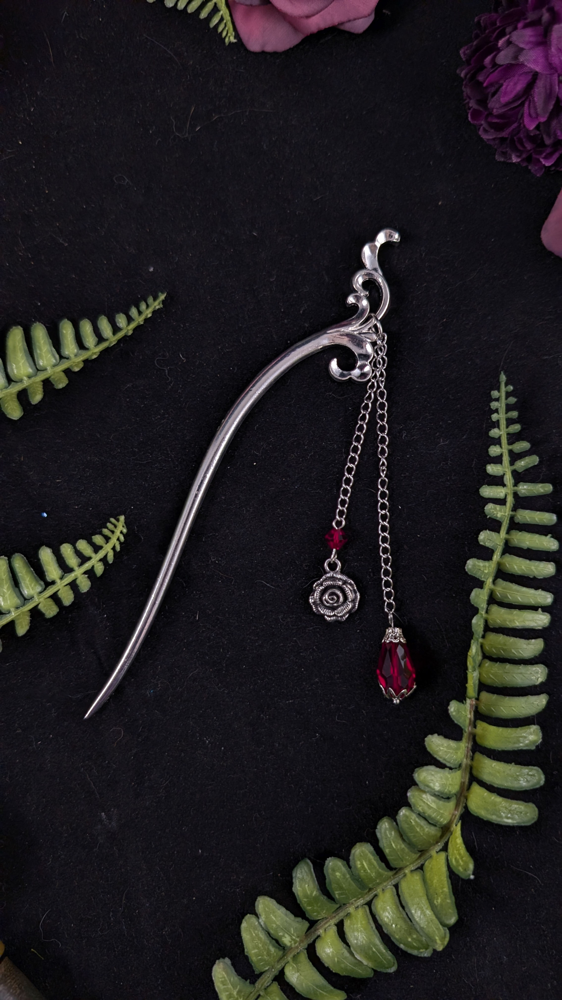 Blood Rose Haarnadel